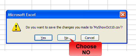 closing excel properly